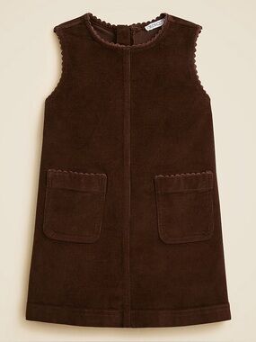Crewcuts Brown Corduroy Pinafore Dress (12)